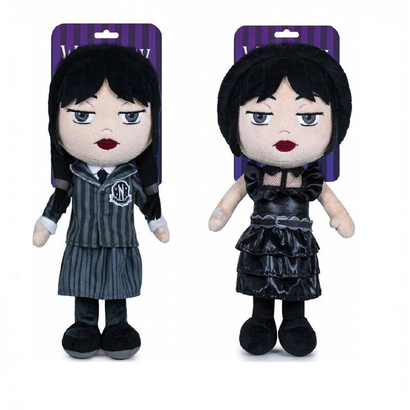 Muñeca de trapo Wednesday con tarjeta de respaldo - Pack de 2 - 32cm